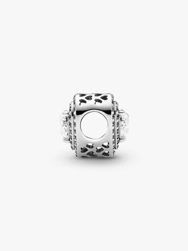 Sparkling Leveled Hearts Charm - Image 2