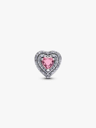 Sparkling Leveled Hearts Charm - Image 5