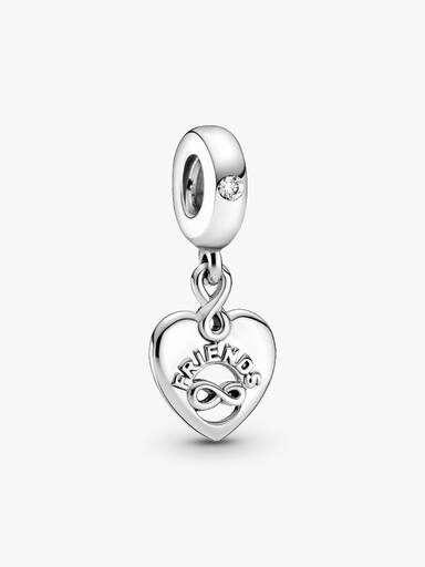 Friends Forever Heart Dangle Charm - Image 2