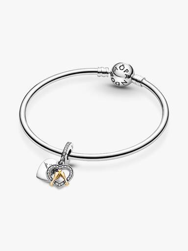 Two-tone Happy Anniversary Dangle Charm - Image 2