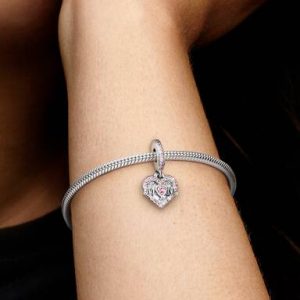 Heart & Mom Dangle Charm