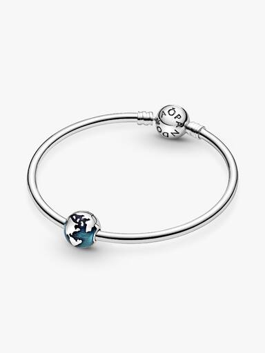 Blue Globe Clip Charm - Image 3