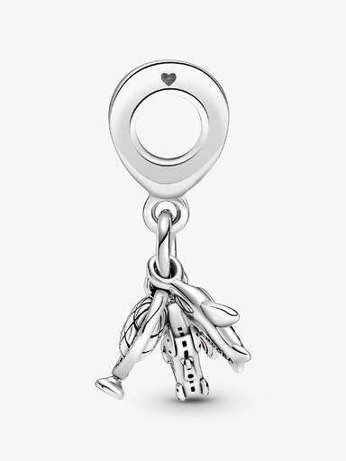 Airplane, Globe & Suitcase Dangle Charm - Image 5