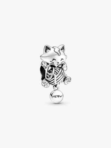 Kitten & Yarn Ball Charm - Image 2
