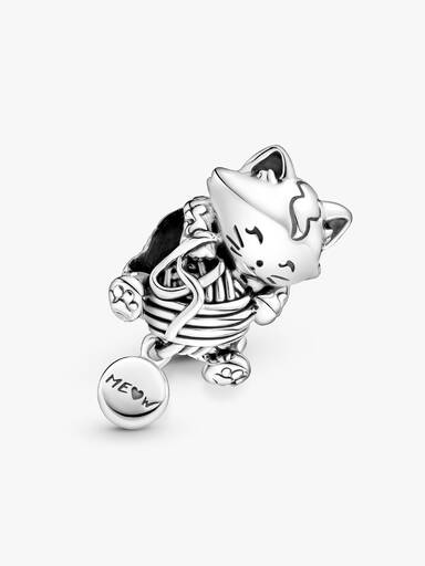 Kitten & Yarn Ball Charm - Image 4