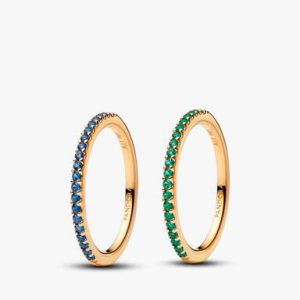 Gold Friendship Bands Ring Set