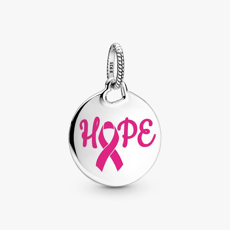 FINAL SALE - Hope Pink Ribbon Pendant - Image 2