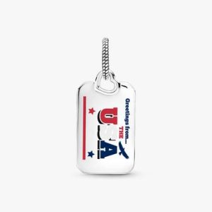 USA Postcard Dangle Charm