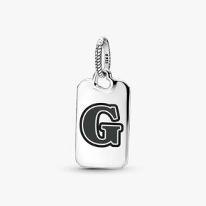 Letter G Rectangle Pendant