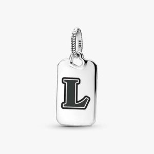 Letter L Rectangle Pendant