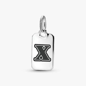Letter X Rectangle Pendant