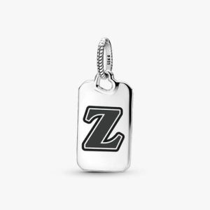 Letter Z Rectangle Pendant
