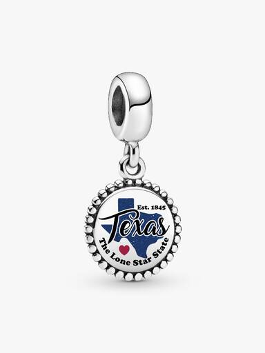 FINAL SALE - Texas State Map Dangle Charm