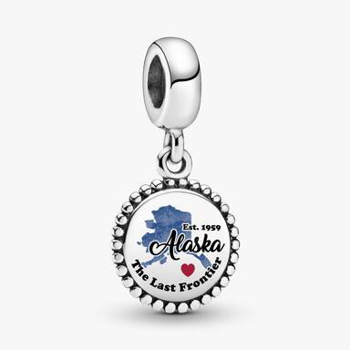 FINAL SALE - Alaska Map Dangle Charm