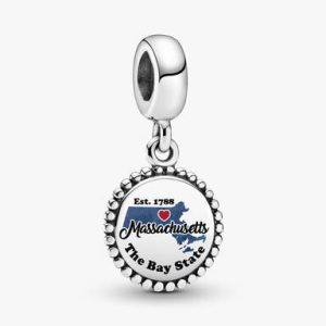 FINAL SALE - Massachusetts Map Dangle Charm