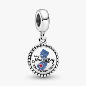 FINAL SALE - NJ Map Dangle Charm