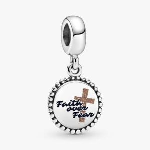 Faith over fear Dangle Charm