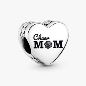 Cheer Mom Heart Charm