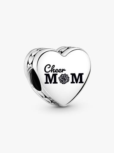 Cheer Mom Heart Charm