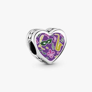 Louisiana Heart Charm