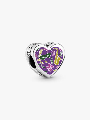 Louisiana Heart Charm