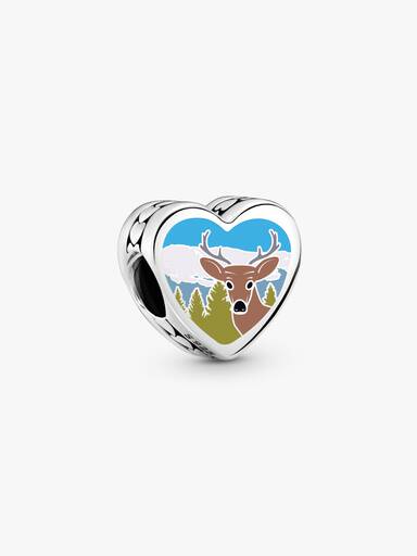 New Hampshire Heart Charm