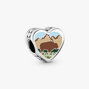 North Dakota Heart Charm