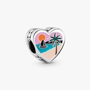 Puerto Rico Heart Charm