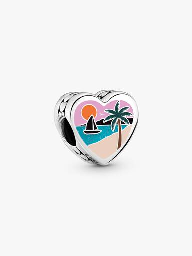 Puerto Rico Heart Charm