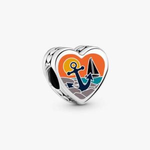 Rhode Island Heart Charm