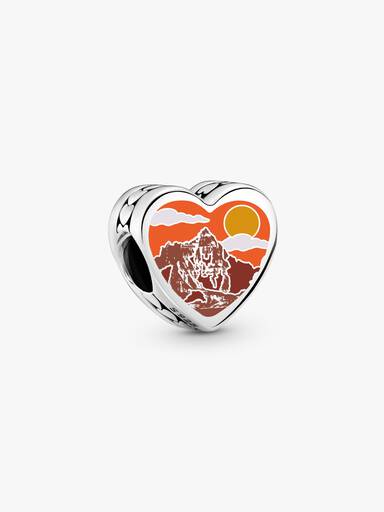 South Dakota Heart Charm