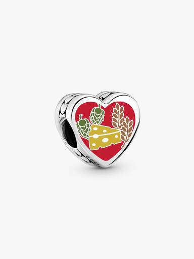 Wisconsin Heart Charm