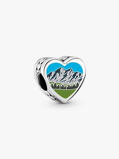 Wyoming Heart Charm