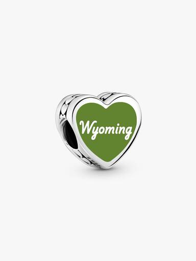 Wyoming Heart Charm - Image 2