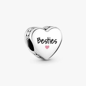 Besties Heart Charm