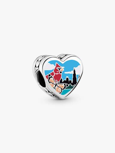 Illinois Heart Charm