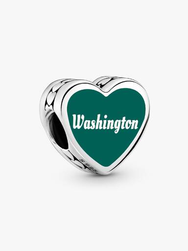 Washington State Scene Heart Charm