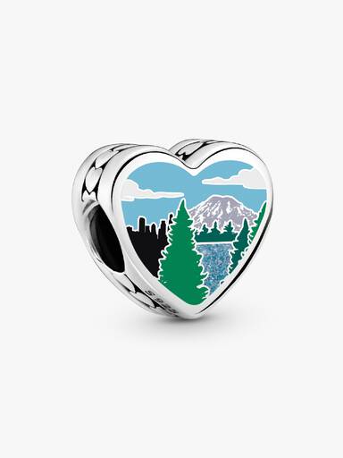 Washington State Scene Heart Charm - Image 2