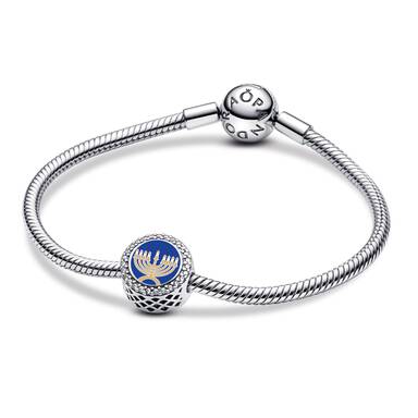 FINAL SALE - Love and Light Menorah Charm - Image 3