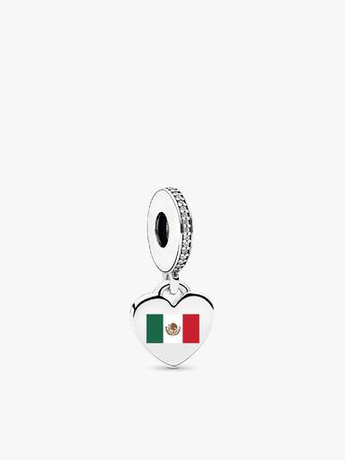 Mexico Flag Heart Charm