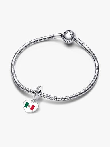 Mexico Flag Heart Charm - Image 3