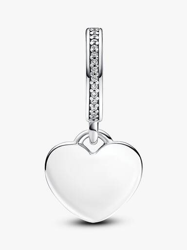 Day of the Dead Sugar Skull Heart Dangle Charm - Image 2