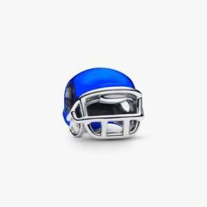 Royal Blue Football Helmet Charm