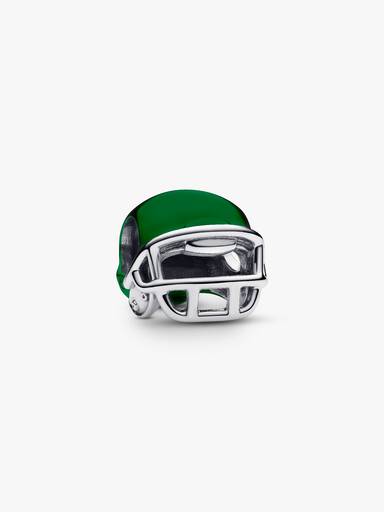 Green Football Helmet Charm