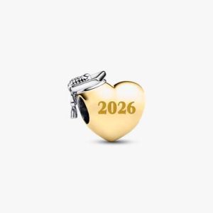 Graduation 2026 Yellow Heart Charm