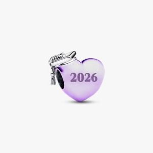 Graduation 2026 Purple Heart Charm