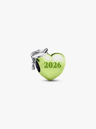 Graduation 2026 Green Heart Charm