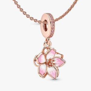 Cherry Blossom Pendant Necklace Set