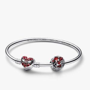 Marvel Spider Man Charm and Bangle Set