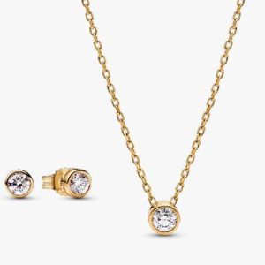 Pandora Era Lab-grown Diamond Jewelry Gift Set, 14k Gold
